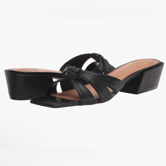 Vince Camuto Women's Sz 5 1/2M VC-Selaries Block Heel Sandal Heeled Black - Picture 9 of 9